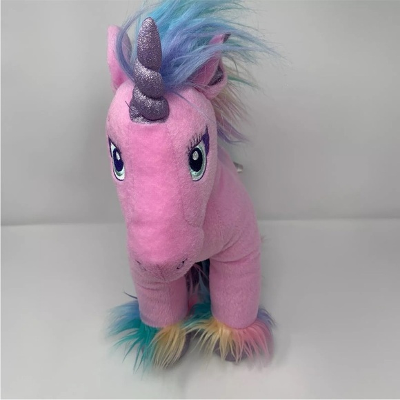 Build A Bear BAB Beary Fairy Friends Pink Rainbow Unicorn Plush Toy 15”H BABW - Picture 2 of 5